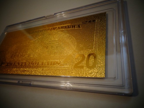 24 quilates 999.9% oro ee. uu. como nuevo billete de $20*-2006 *-viene en acrílico, soporte de losa - nuevo - Imagen 7 de 12