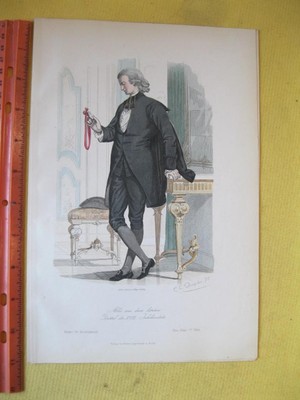 Vintage Print MODES & COSTUMES HISTORIQUES DESSINES C1870