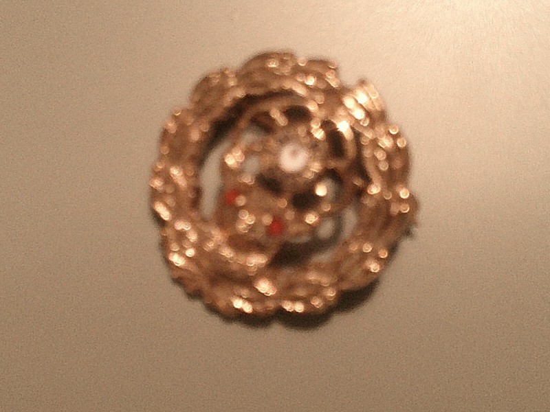 Vintage BPOE Red Eyed Elk Lapel Pin