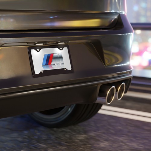 Weißes M Serie Nummernschild vorne, BMW Serie M (Eitelkeit) - Bild 5 von 5