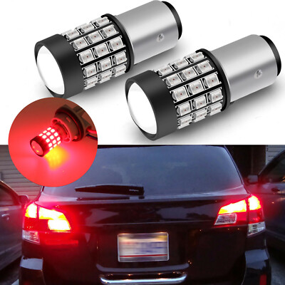 2Pcs Red LED STROBE Brake Tail Light Bulbs Flashing for Subaru Tribeca 2008-2014