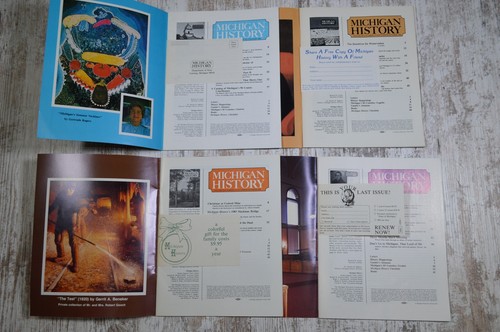 Vintage Michigan History Magazine Lot 1980s 1982 1983 Mackinaw Bridge Kalamazoo - 第 9/10 張圖片