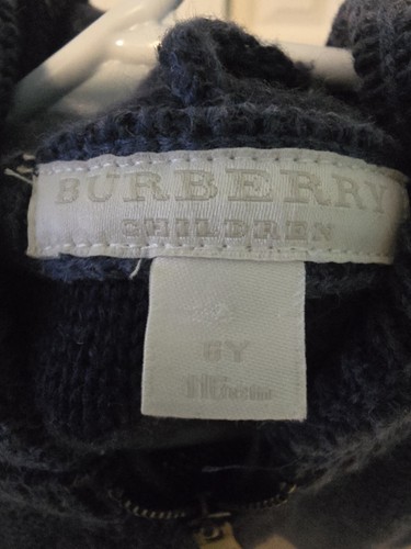 Burberry Boys Sweater Knit Zip Up Jacket 6Y - Picture 3 of 6