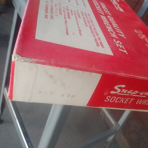 Snap On Tools 316 MSP 1/2" Drive Finest Quality Socket & Wrench Set 16 Piece USA - Afbeelding 5 van 5