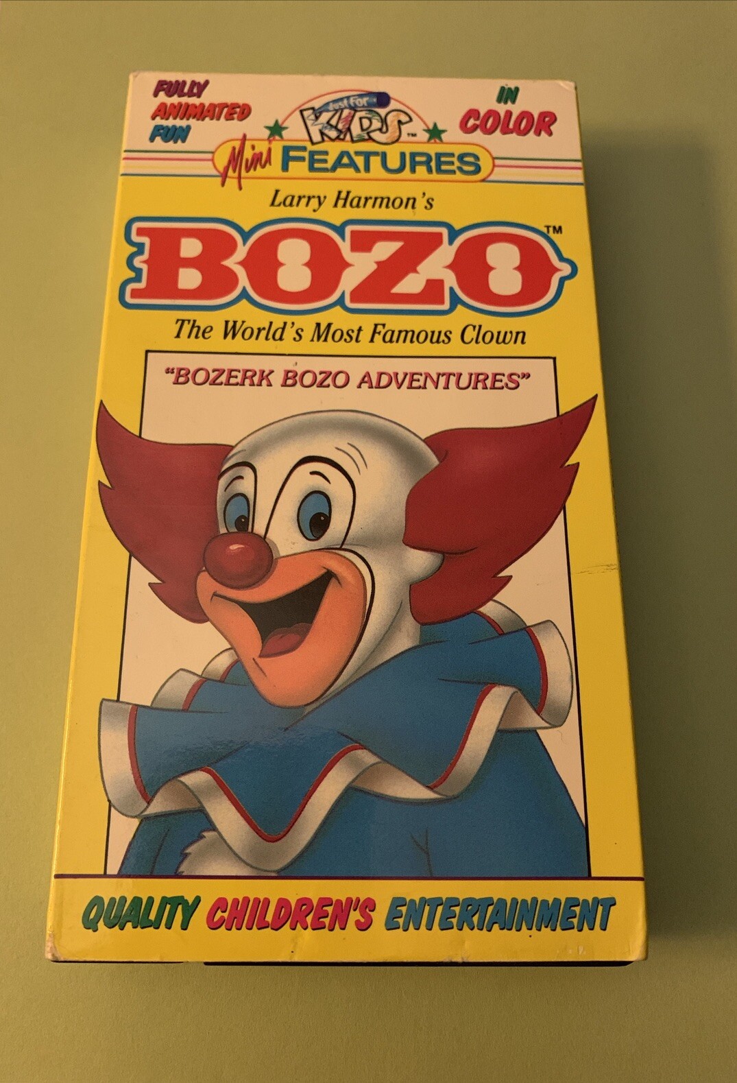 Mini Bozo Vintage Bozo The Clown VHS Tape Bozerk Bozo Adventures Cartoons Mini ...