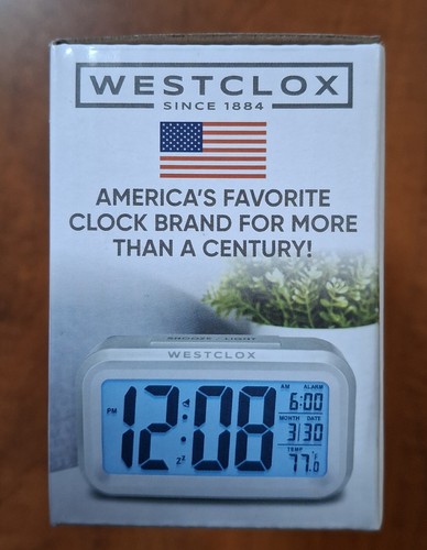 Westclox 5.3" Alarm Clock Lrg. Digital Display & Blue Backlight - Picture 15 of 19