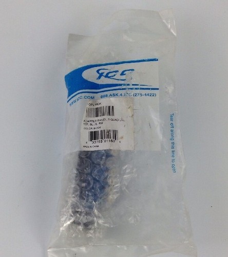 ICC ICFOPL 16 BK ADAPTER PANEL 3 QUAD LC, 12F, BLUE, SM FREE SHIPPING - Picture 5 of 5