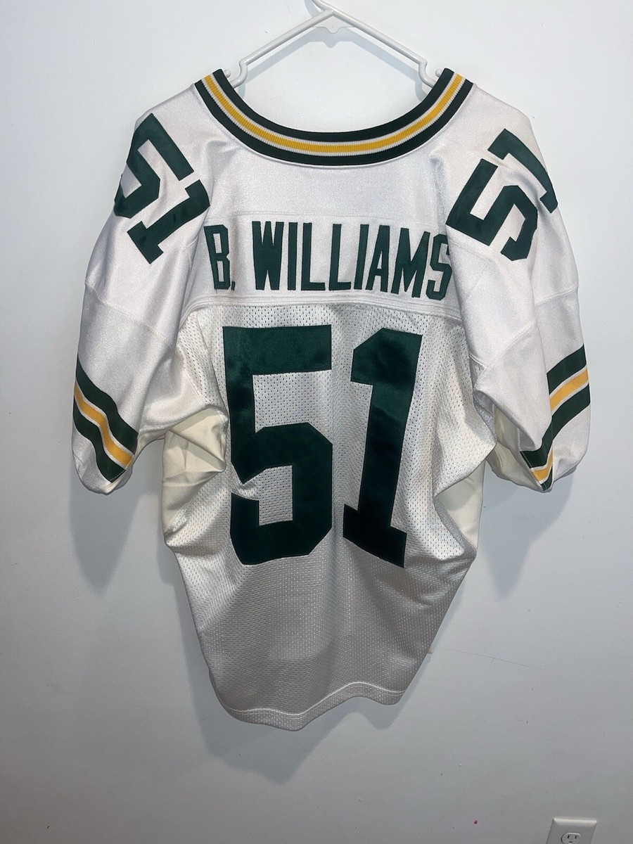 Vintage 1990's Nike Green Bay Packers Brian Williams #51 Jersey
