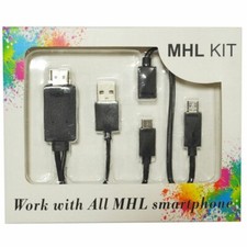 Micro USB 5 Pin & 11 Pin MHL to HDMI 1080P HDTV Cable Adapter for Android Phone