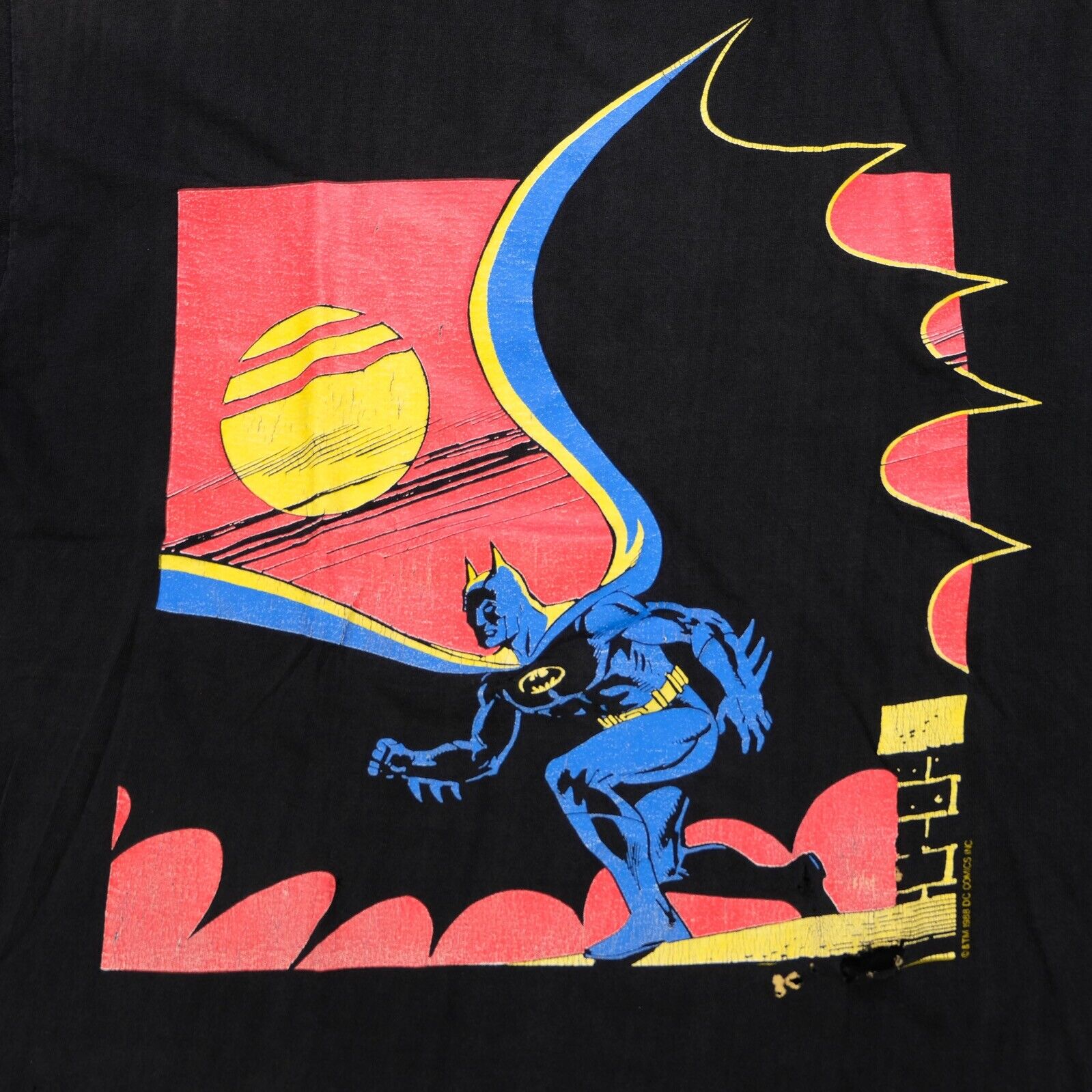 Rare Vintage DC COMICS Batman 1988 Single Stitche… - image 2