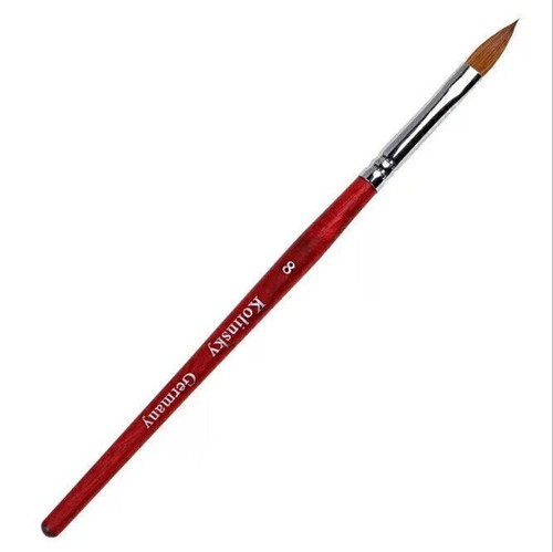 Acryl Pinsel Katzenzunge Gr 2-16 Nail Art Nageldesign 100% Kolinsky Echthaar - Bild 6 von 12