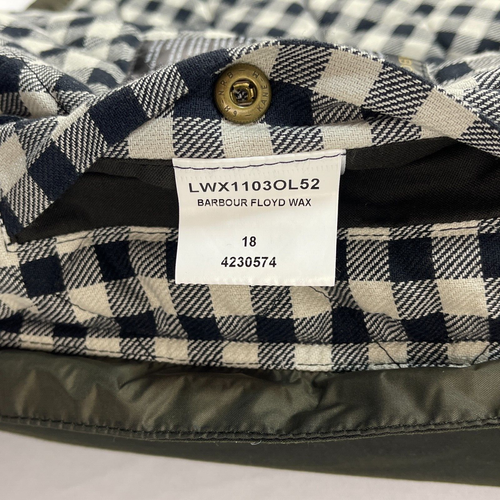 Barbour Alexa Chung Floyd Wax Jacket Womens 18 Green Short Alexachung Bomber - Picture 16 of 18
