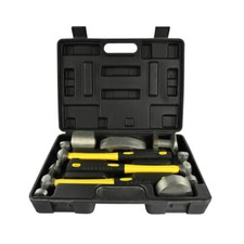 KIT MARTELLI E TASSI DA CARROZZIERE RIPARAZIONE AUTO CON VALIGETTA SET 7 PEZZI