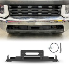 Black Winch Mount Plate For 2020-2023 Chevy Silverado 250035002500 Hd3500 Hd