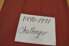 1970 70 1971 71 DODGE CHALLENGER DARK RED TIER HEADLINER 5 BOW USA MADE