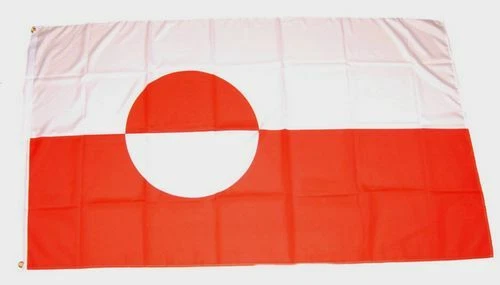 FAHNENMAX® Flagge / Fahne Grönland Hissflagge 90 x 150 cm