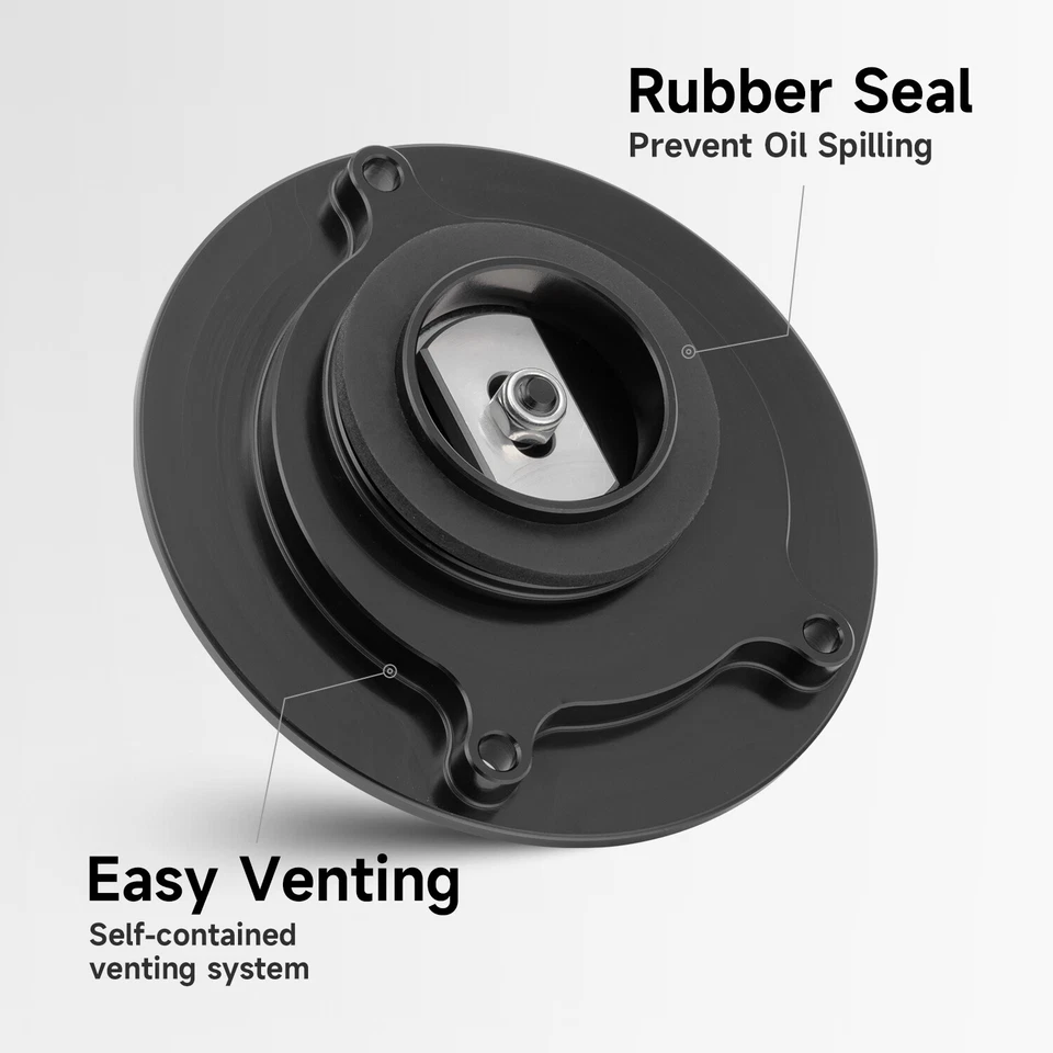 Cubierta de tapa de tanque de combustible de gasolina sin llave para Kawasaki ZX6R ZX14 Z1000 750 ZX10R ER-6N CNC Foto 4 de 4