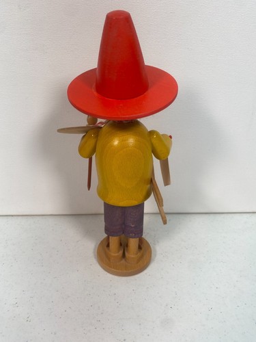 Vintage Original Holzkunst Christian Ulbricht West Germany Smoker Artist - Picture 4 of 10
