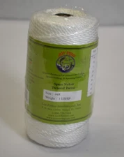 Joy Fish Spun Nylon Twisted Twine 350ft 1lb 325 Tensile Strength TNSW-48 White