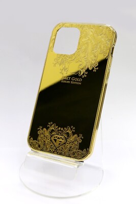 24K GOLD LUXURY Apple iPhone 13 Pro ORNAMENT EDITION METAL PHONE