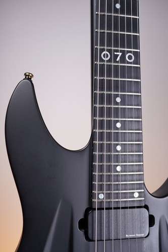 Aristides 070 Solid Black Satin Floyd Rose Original SD Blackouts Seymour Duncan - Foto 2 di 24
