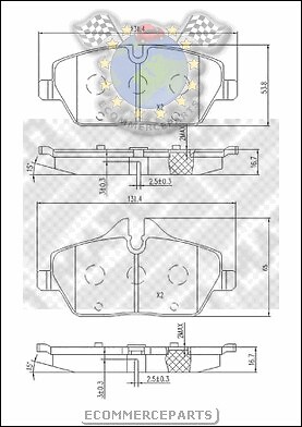 6803 Pastiglie Freno Ant Per Bmw 1 Benzina 2004>2012 - Foto 2 di 4