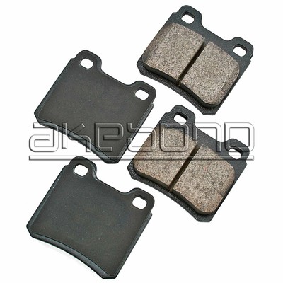 FRONT+REAR Sensors USA MADE AK100774 Akebono Euro Ceramic Disc Brake Pads