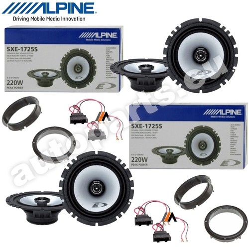 Kit 4 Enceintes Alpine Pour Renault Clio IV - Woofers + Tweeters Avant - Neuf