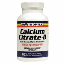 Calcium Citrate + D 60 Tabs By Windmill Health