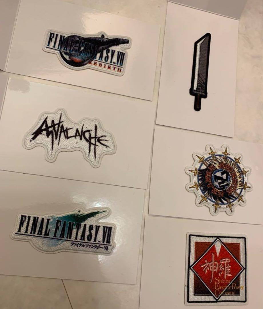 SQUARE ENIX Final Fantasy VII Patch embroidery All 7 types