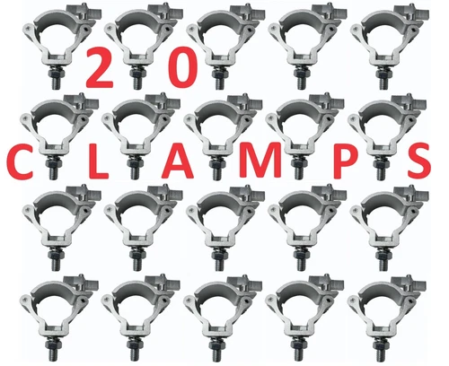 20PCS Stage Par Light 2" Hook Aluminum Alloy Truss O-Clamp Heavy Duty 230LBs