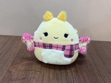 Squishmallows Kellytoy 5" NWT Miry Moth New Yellow Pink Plush Scarf