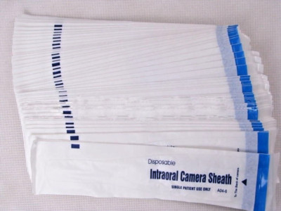 400 Pieces Intraoral Dental Camera Sleeve Sheath Cover for 5.0 Mega Pixels 6 LED