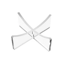 Basketball Stand-Pack Acrylic Ball Stand for Display, Clear; 3.54x1.3 inch 3