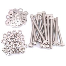 50x M4 X 45mm Socket Head Cap Screws Stainless Steel Allen Socket Nuts Washers