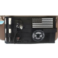 Molle Tactical Car Vehicle Visor Panel Organizer Truck Car Sunshade Storage Bag