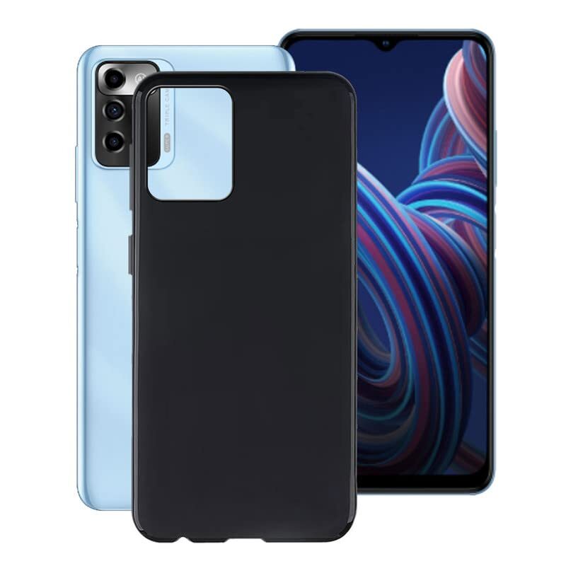 ZXLZKQ Custodia per ZTE Blade A72 5G (6.52 Pollice), Nero Morbida (S2V)