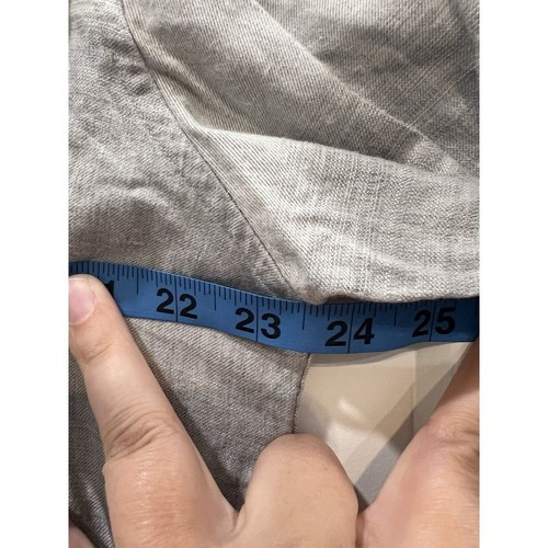 Travis Mathew Shirt Men's Large Gray Long Sleeve Button Up Lightweight Flannel - Picture 6 of 7