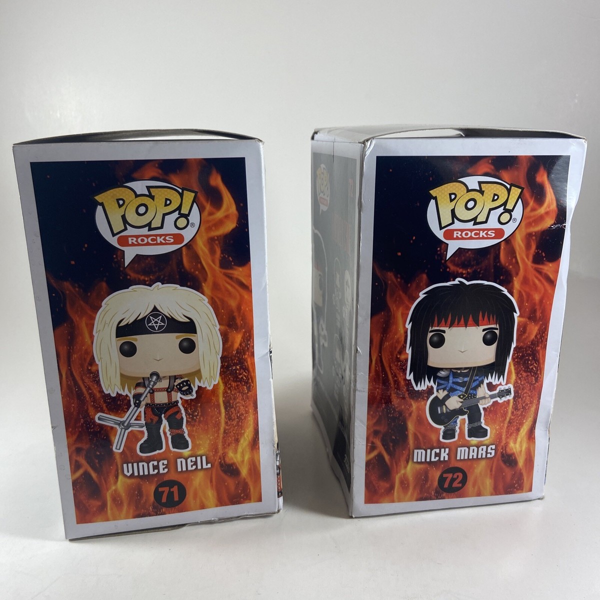 Funko Pop Mötley Crüe Vince Neil & Mick Mars 71 & 72 See