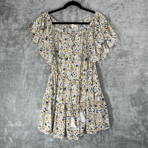 Abito donna Cynthia Rowley medio floreale mini boho chic Phoebe Cottagecore