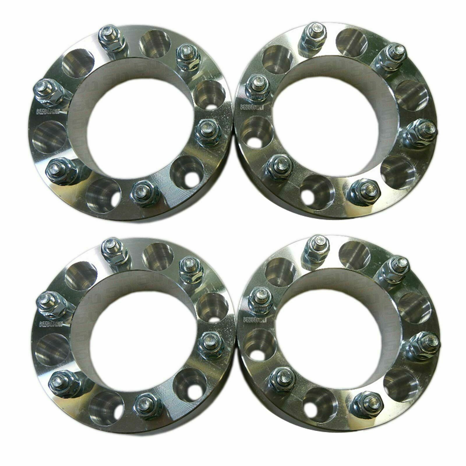 Four 6x5.5 139.7 Wheel Spacers 2" Thick 12mm Lug 4Runner Tundra