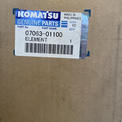 GENUINE KOMATSU HYDRAULIC FILTER ELEMENT 07063-01100 NEW OEM