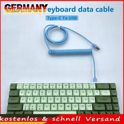 Mechanical Keyboard Data Cable Coiled Aviator Wire Type-C to USB Plug-in Cable D