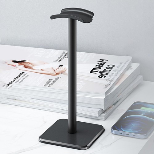 Headphone Bracket Aluminium Alloy Display Vertical Bracket Hanger (Black) - Afbeelding 12 van 12
