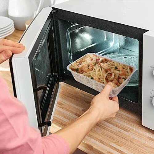 1000ml MP Plastic Containers Tubs Clear + Lid Microwave Food Safe Takeaway 50pcs - Picture 8 of 10