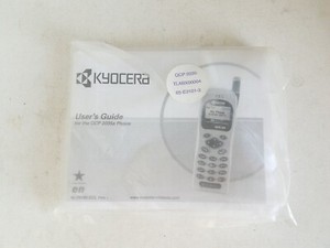 Kyocera User's Guide For QCP 2035A Cellular Phone English Spanish