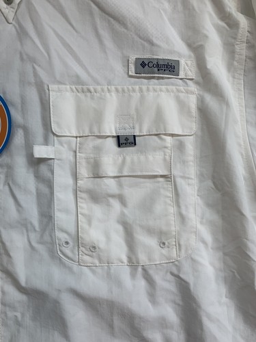 Columbia PFG White Vented Fishing Shirt Mens 2XL NWT - Picture 3 of 5