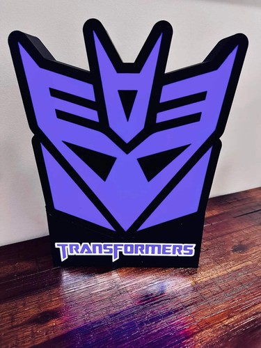Transformers: Decepticon and Autobots Logos - Light up signs! - LED Light - Picture 12 of 27