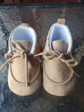 Little Me baby boy or girl shoes size 2/3 6-12 Months Tan NWOT