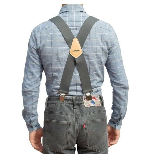 2 Inch Work Suspenders Mens Industrial Strength Suspenders for Men Heavy Duty - Picture 5 of 6